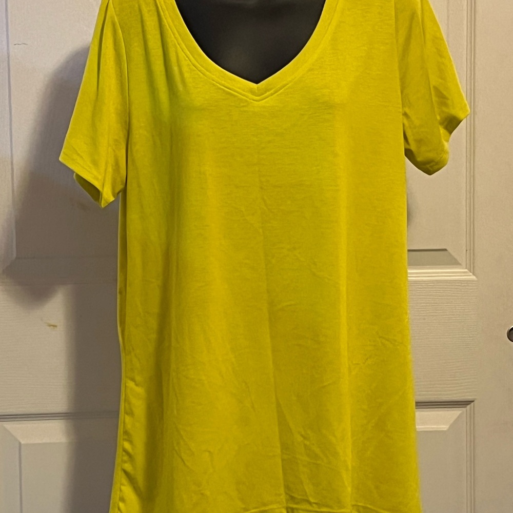 LuLaRoe Yellow Short Sleeve Relaxed Tee
